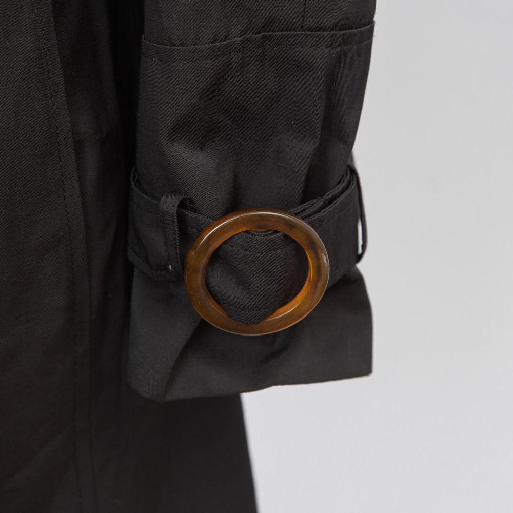 Black trench coat belted single breasted Hillary Radley S - Picture 10 of 13